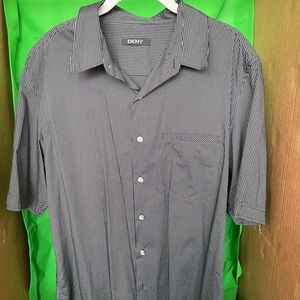 DKNY short sleeve button down shirt